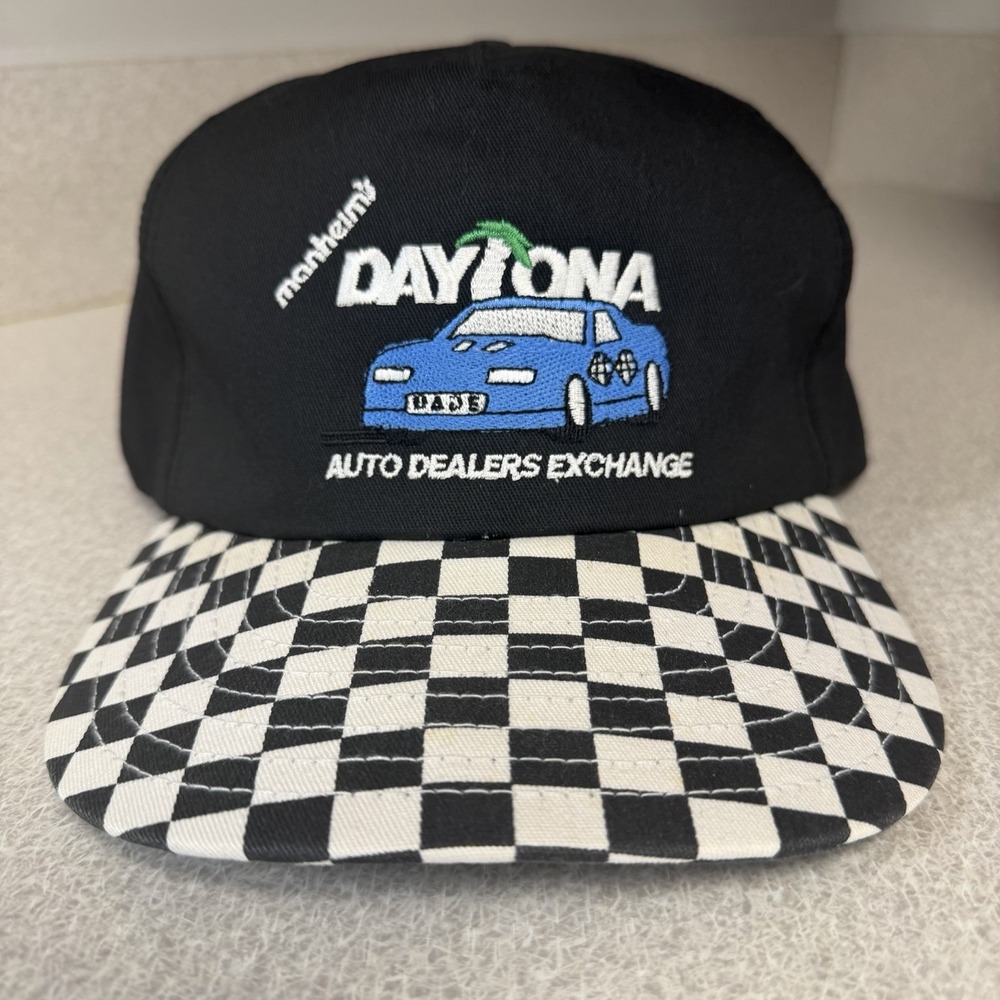 Vintage Manheim Daytona  Racing‎ Auto Dealers Exchange Snapback Trucker Hat Cap